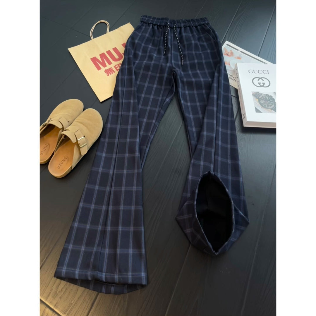 Damen Modische Karohose Echo Archiv
