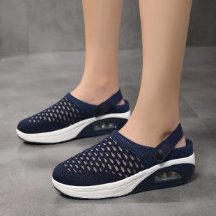 Damen  atmungsaktive Strick-Slingback Sneaker mit Luftpolstersohle Echo Archiv