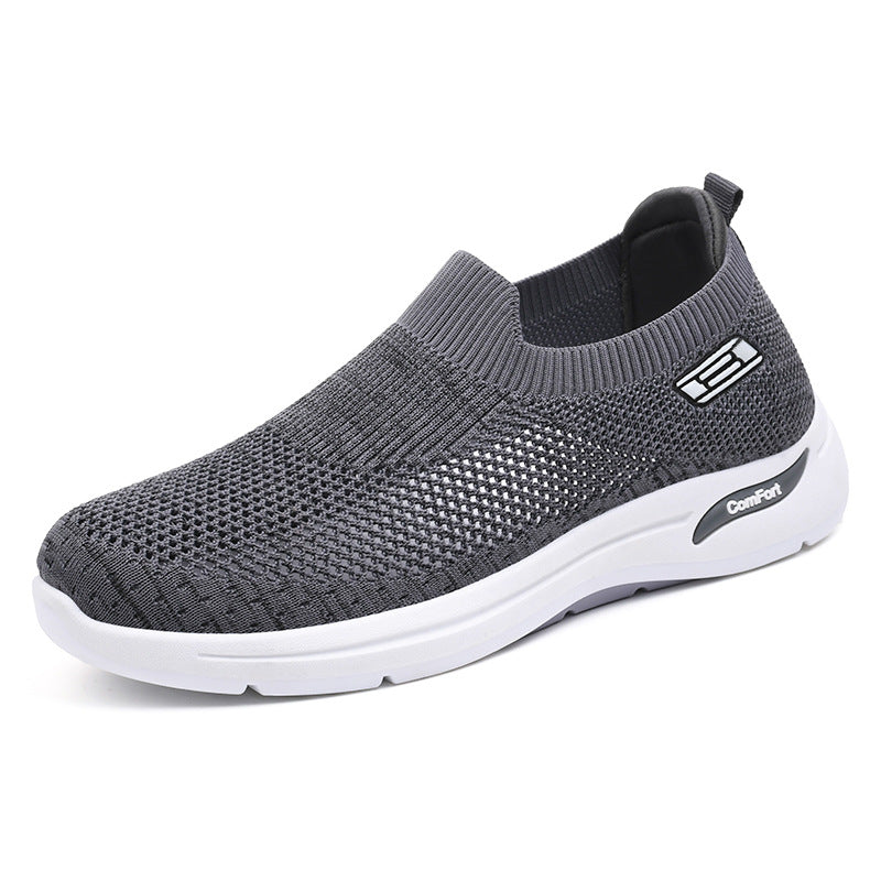 Damen nan nahtloser Strick-Slip-On Alltagswalker mit elastischem Knöchelschaft und stoßdämpfender Luftkissen-Zwischensohle Echo Archiv