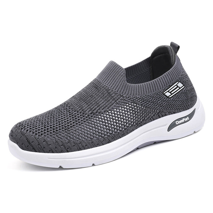 Damen nan nahtloser Strick-Slip-On Alltagswalker mit elastischem Knöchelschaft und stoßdämpfender Luftkissen-Zwischensohle Echo Archiv