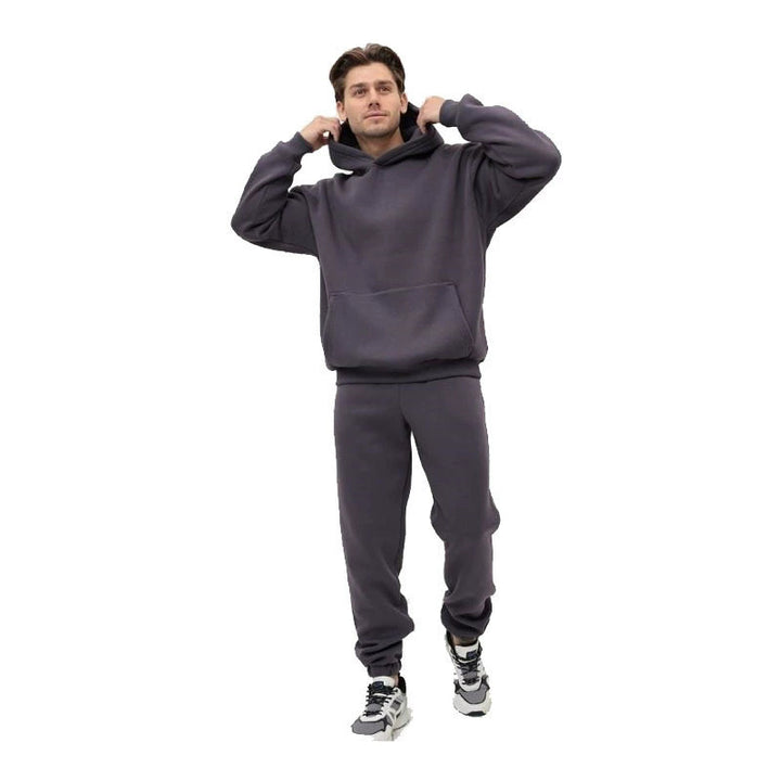 Herren bequemer Kapuzenpullover und Jogginghose Set Echoarchiv