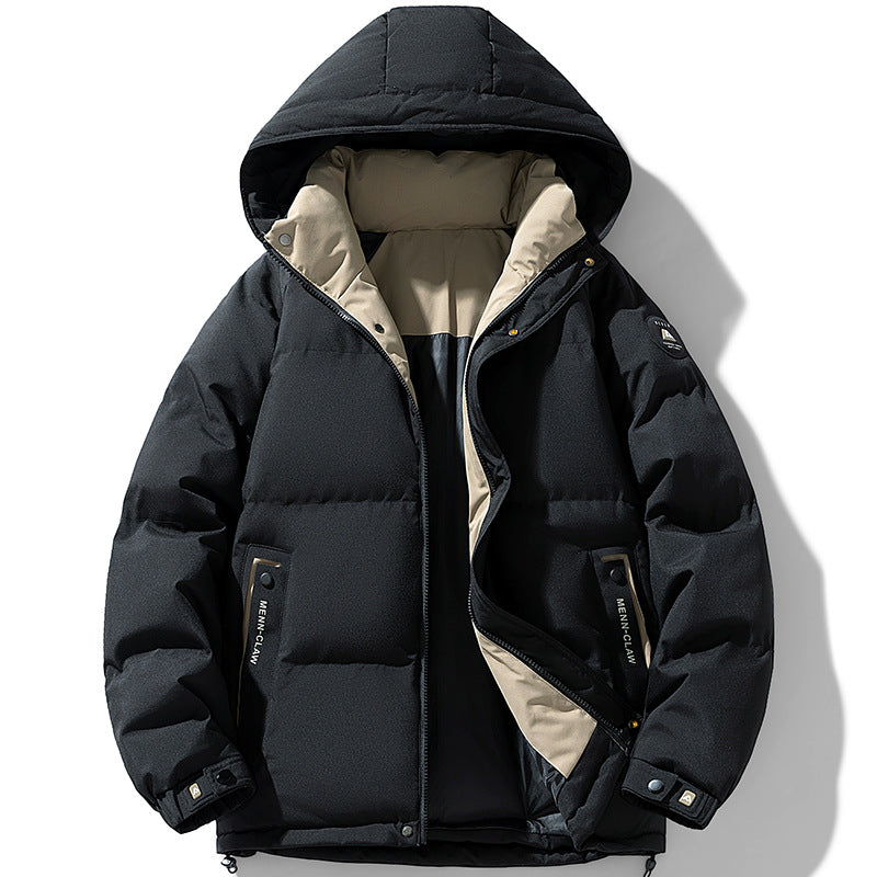Herren Wattierte Urban-Thermojacke mit gesteppter Optik, hohem Stehkragen und Utility-Taschen Echo Archiv