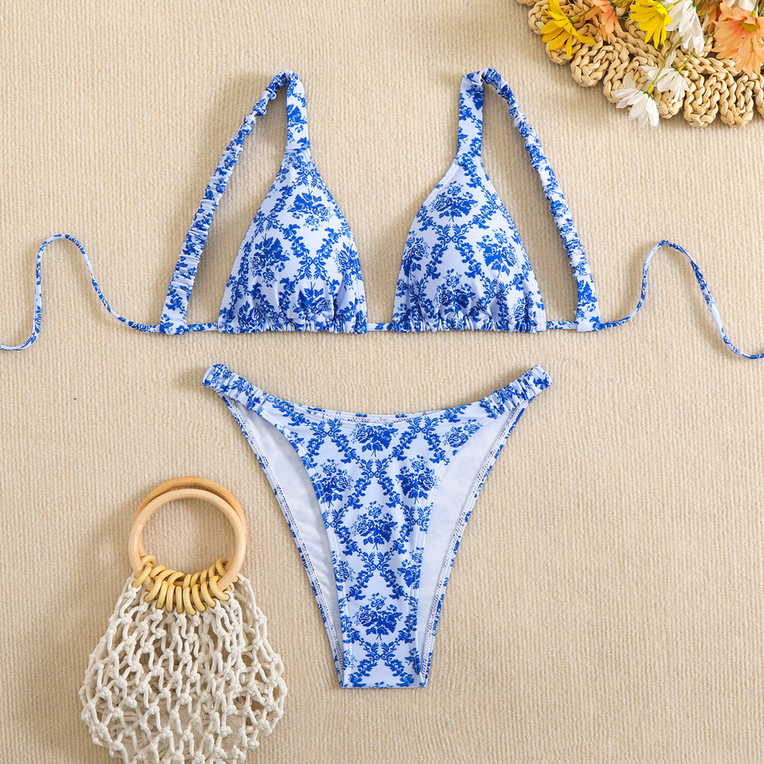 Damen Bikini-Set mit floralem Design und verstellbaren Trägern Echo Archiv
