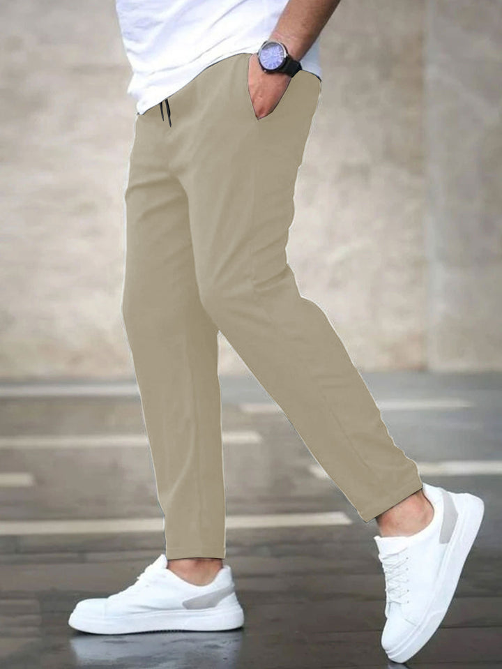 Herren lässige Chino-Hose mit elastischem Bund Echoarchiv