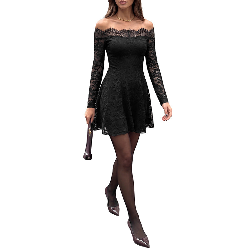 Damen Verspielt Elegantes Spitzenkleid Echo Archiv
