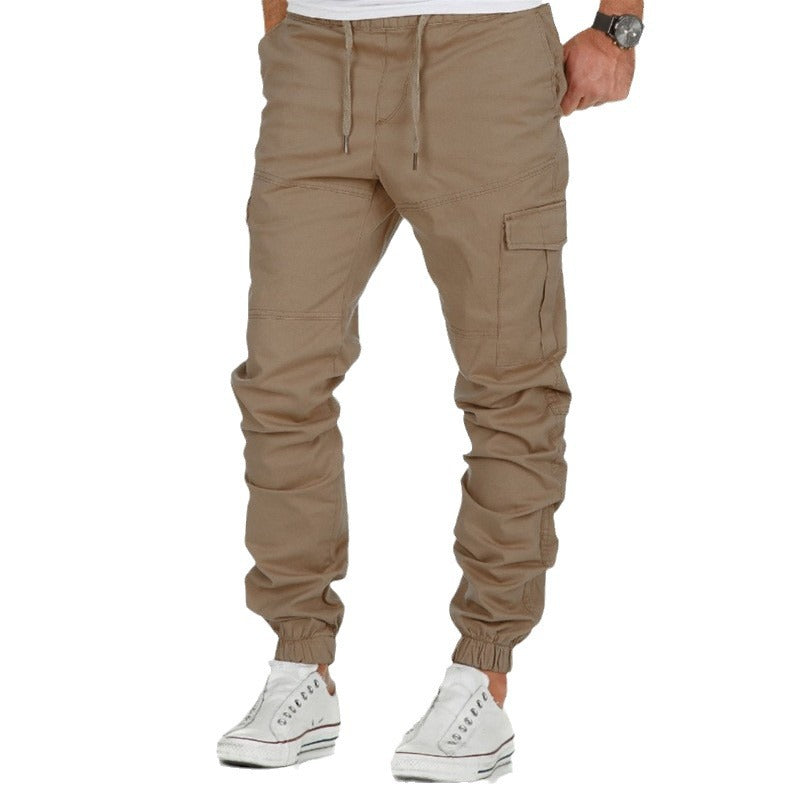 Herren Cargo-Hosen mit elastischem Bund und seitlichen Taschen Echoarchiv