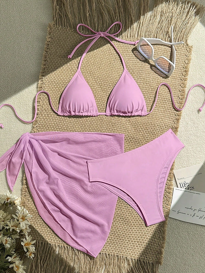 Damen Triangel-Bikini mit Wickeltuch und verstellbaren Trägern Echo Archiv