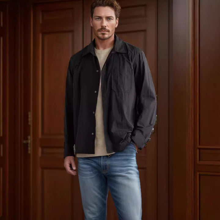 Herren leichte Übergangsjacke mit praktischen Taschen Echoarchiv