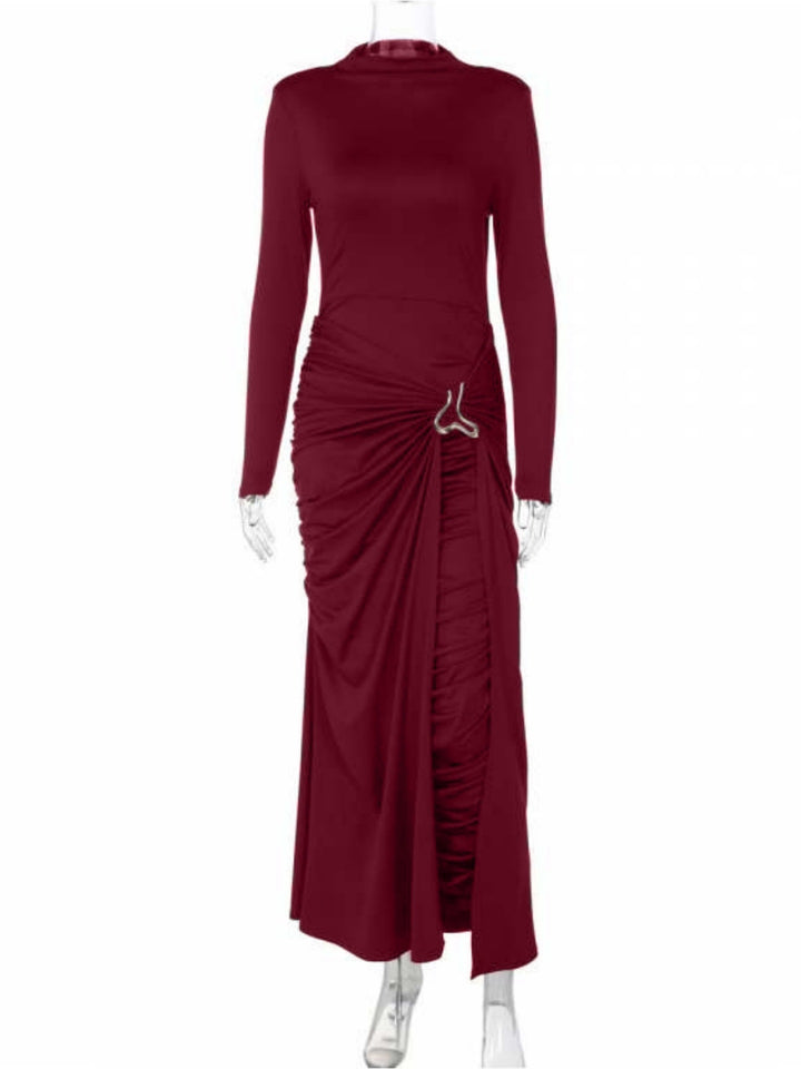 Damen Elegantes Kleid mit innovativem Design und kunstvollen Drapierungen Echo Archiv