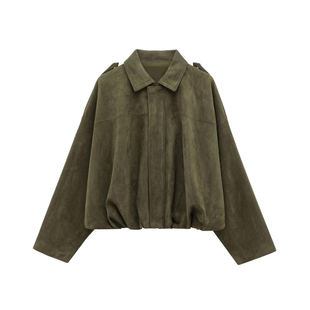 Damen Modische Kurzjacke mit legerem Schnitt – Célinea
