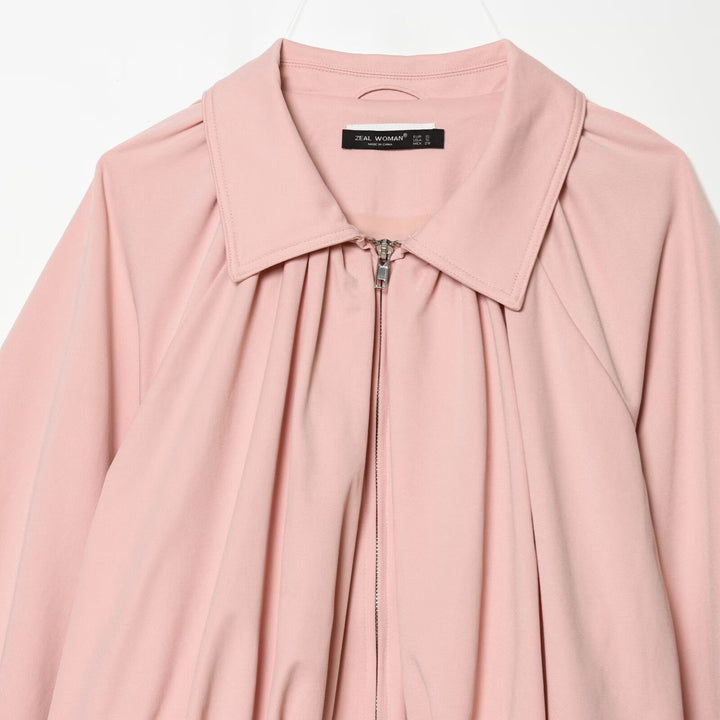 Damen modische Blousonjacke mit voluminösen Ärmeln und Reißverschluss Echo Archiv