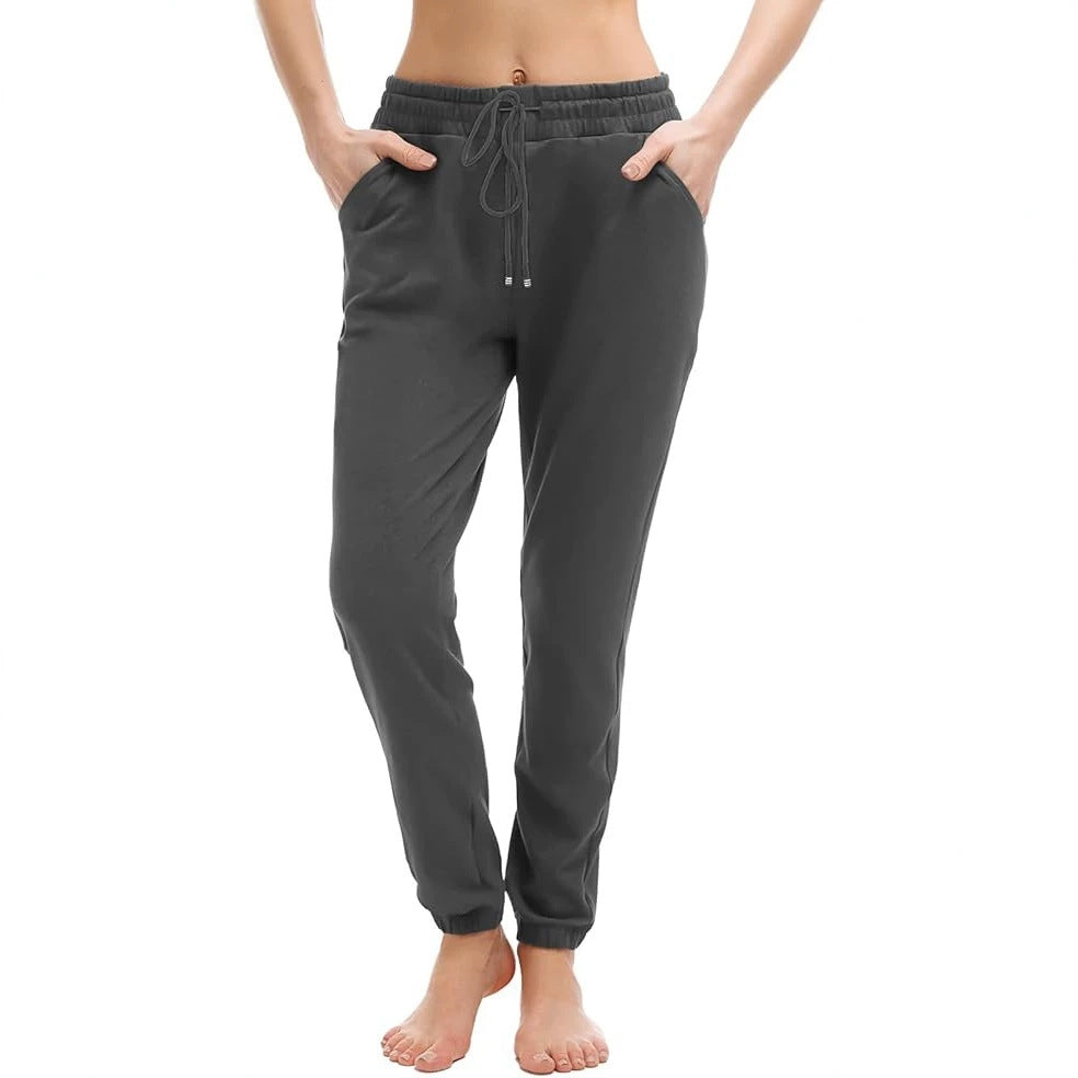 Damen Jogginghose mit hohem elastischem Bund, Tunnelzug und schmal zulaufenden Säumen Echo Archiv