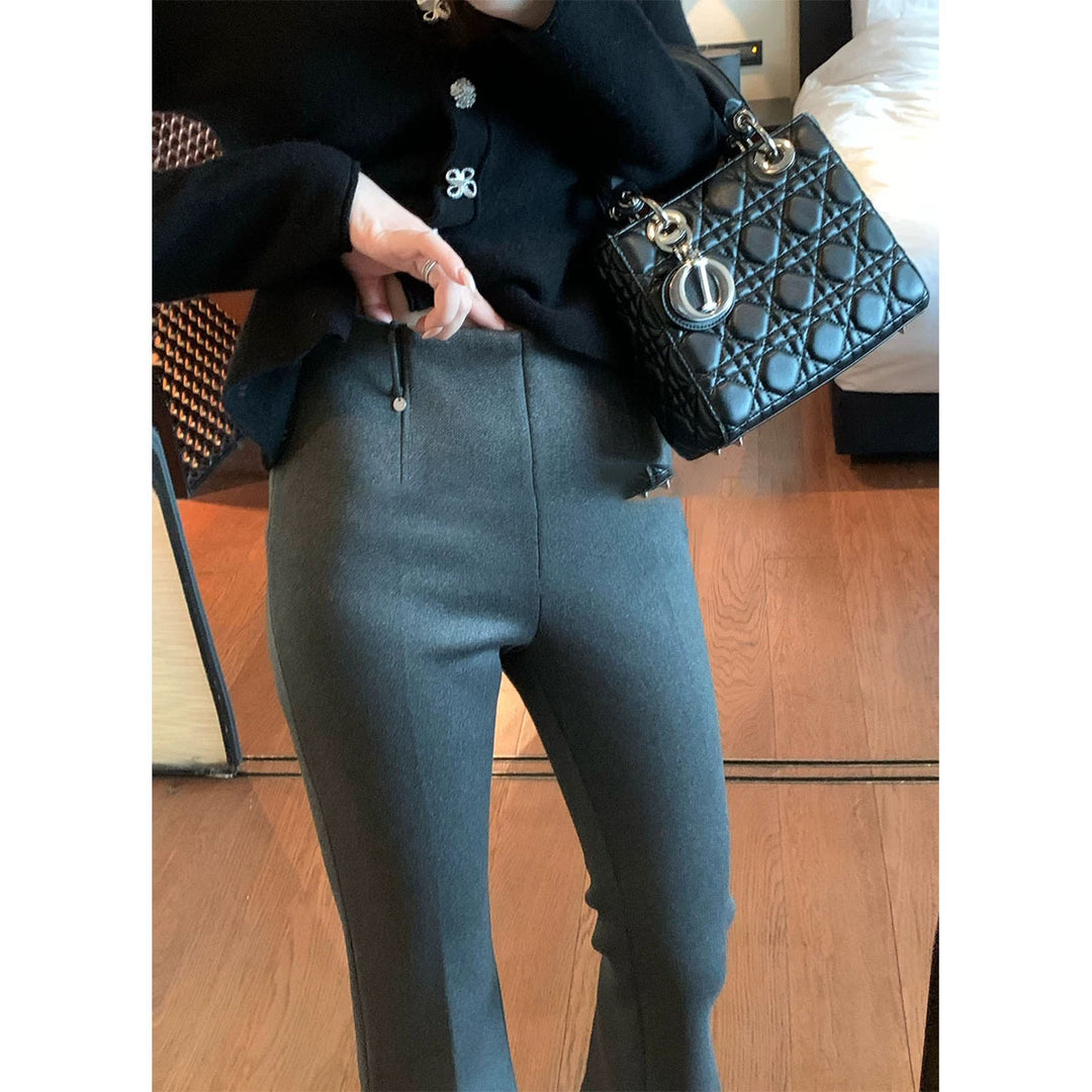 Damen Elegante Flared Hose Echoarchiv