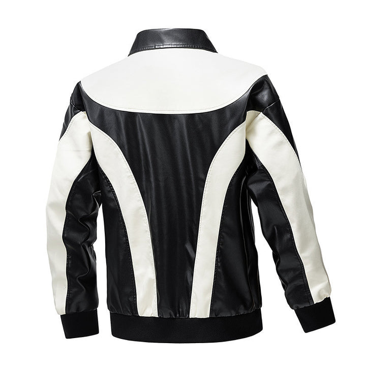 Herren Modische Retro-Lederjacke Echo Archiv