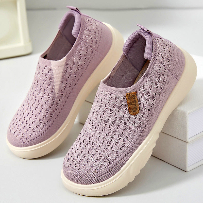 Damen nan gestrickter Slip-On Sneaker im sockenähnlichen Design mit atmungsaktivem Obermaterial und gepolsterter Komfortsohle Echo Archiv