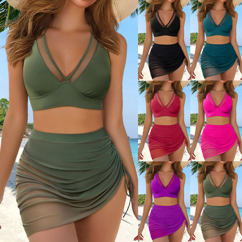 Damen Sportlicher Baderock mit Crop-Top Echo Archiv