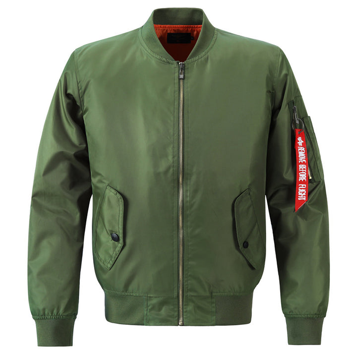 Herren Modische Bomberjacke mit praktischen Taschen – Brevano