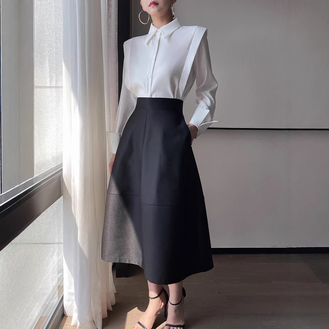 Damen Elegante und modische Bluse mit innovativen Schnitt Echoarchiv
