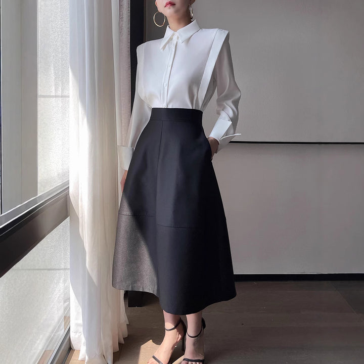 Damen Elegante und modische Bluse mit innovativen Schnitt Echoarchiv