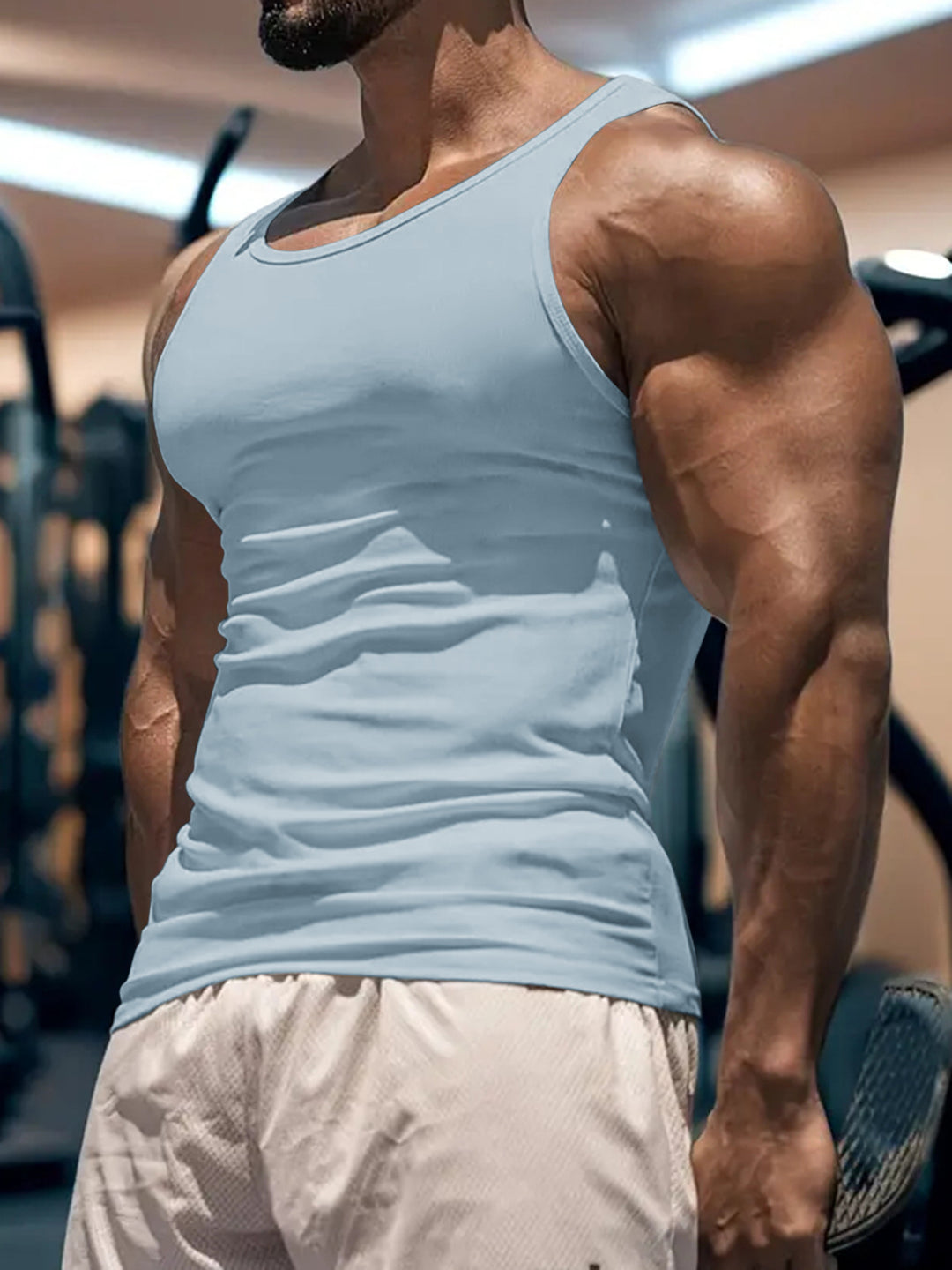 Herren Sportliches Tanktop aus atmungsaktivem Funktionsmaterial Echoarchiv