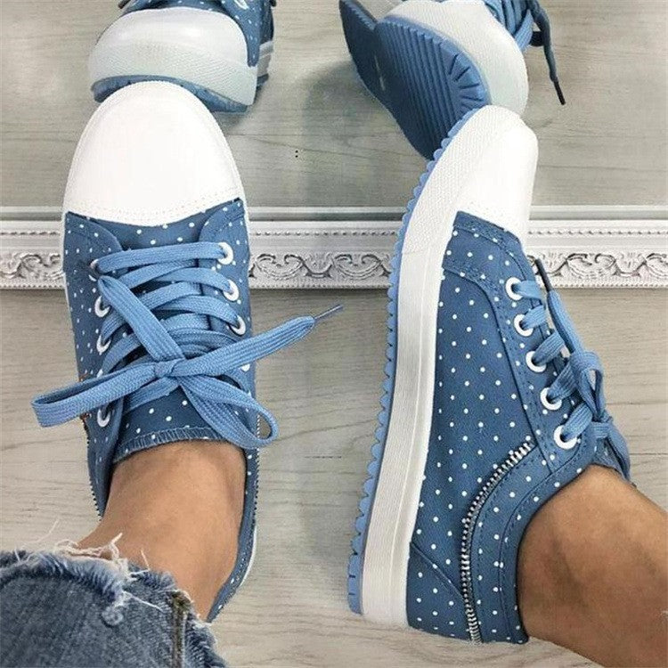 Damen nan lässige Sneaker mit Plateau-Sohle und seitlichem Reißverschluss Echo Archiv