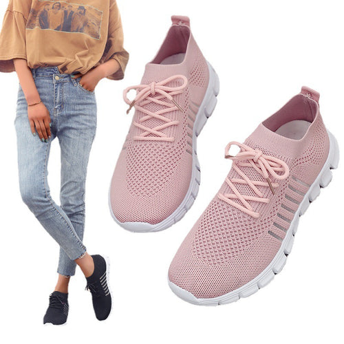 Damen nan gestrickter Performance-Sneaker mit sockenhaftem Schaft und flexibler Profilsohle Echo Archiv