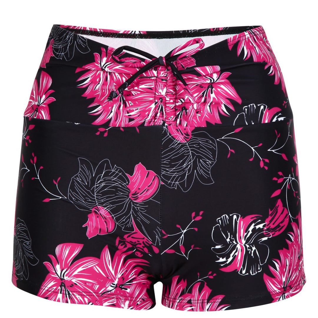 Damen Bikini-Höschen mit hohem Bund und raffinierten Rüschendetails Echo Archiv