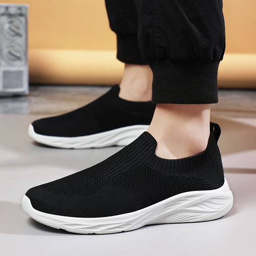 Unisex nan elastischer Strick-Schlupfschuh mit ergonomischer Dämpfungssohle und Fersenlasche Echo Archiv