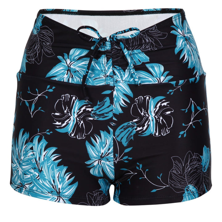 Damen Badeshorts mit hohem Bund und verstellbarem Kordelzug Echo Archiv