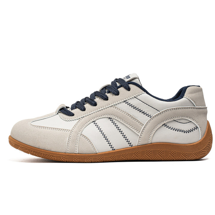 Herren retro-inspirierte Low-Top Freizeit-Sneaker mit Wildlederoptik, gepolstertem Knöchelkragen und griffiger Gummilaufsohle – Norré