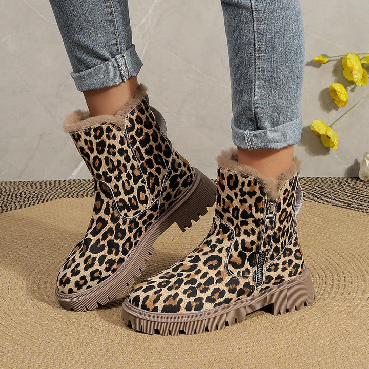 Echoarchiv | Elegante Stiefel Mit Leopardenmuster