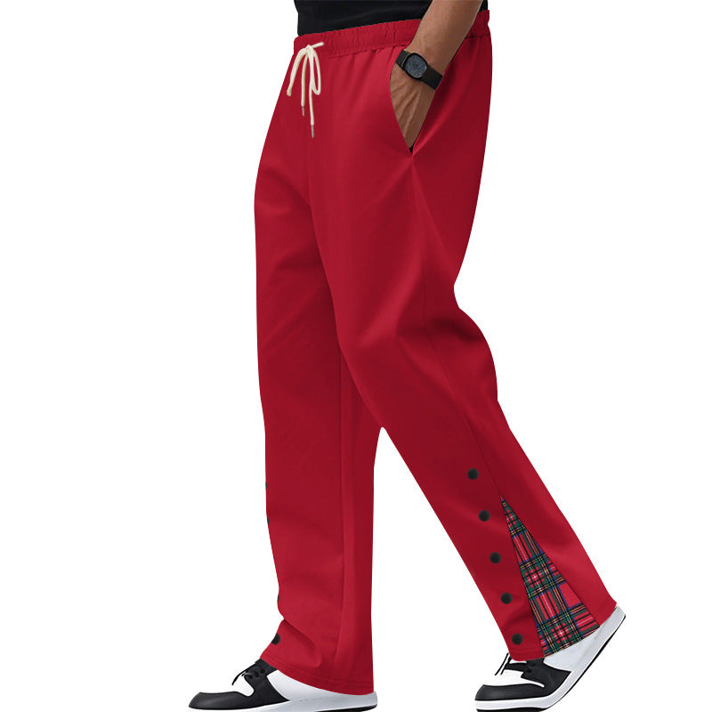 Herren lässige Freizeitpants mit Kordelzug und grafischem Design Echoarchiv