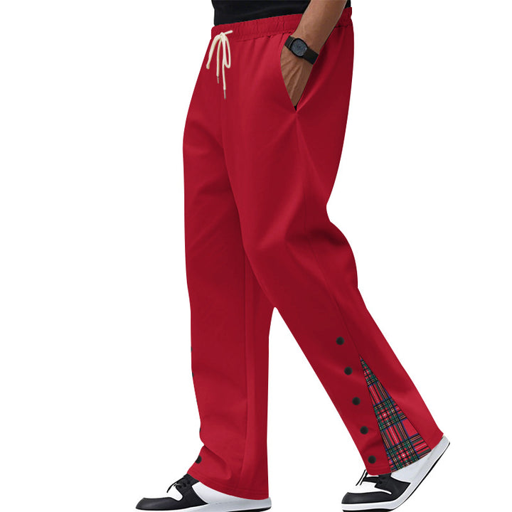 Herren lässige Freizeitpants mit Kordelzug und grafischem Design Echoarchiv