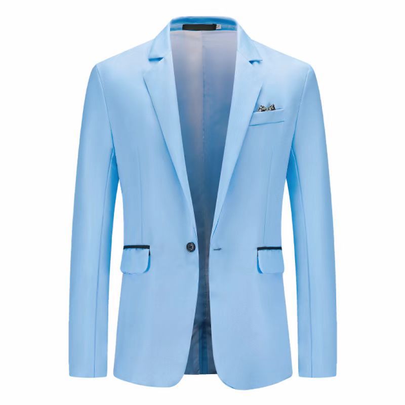 Herren Eleganter Anzugblazer mit feiner Struktur und modernem Schnitt Echoarchiv