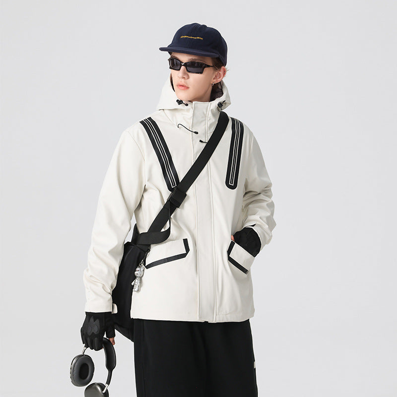 Herren Technische Softshell-Parka mit Kapuze, getapten Nähten und gummierten Einsätzen Echo Archiv