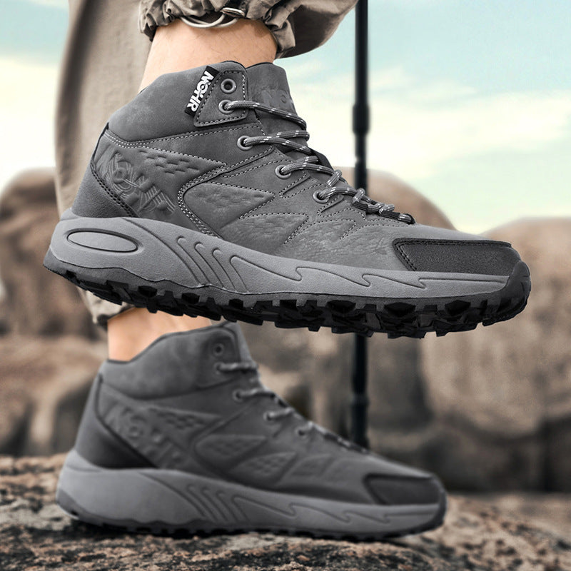 Herren nan robuster wasserabweisender Trekkingstiefel mit mittlerer Schafthöhe und rutschfester Profilsohle Echo Archiv