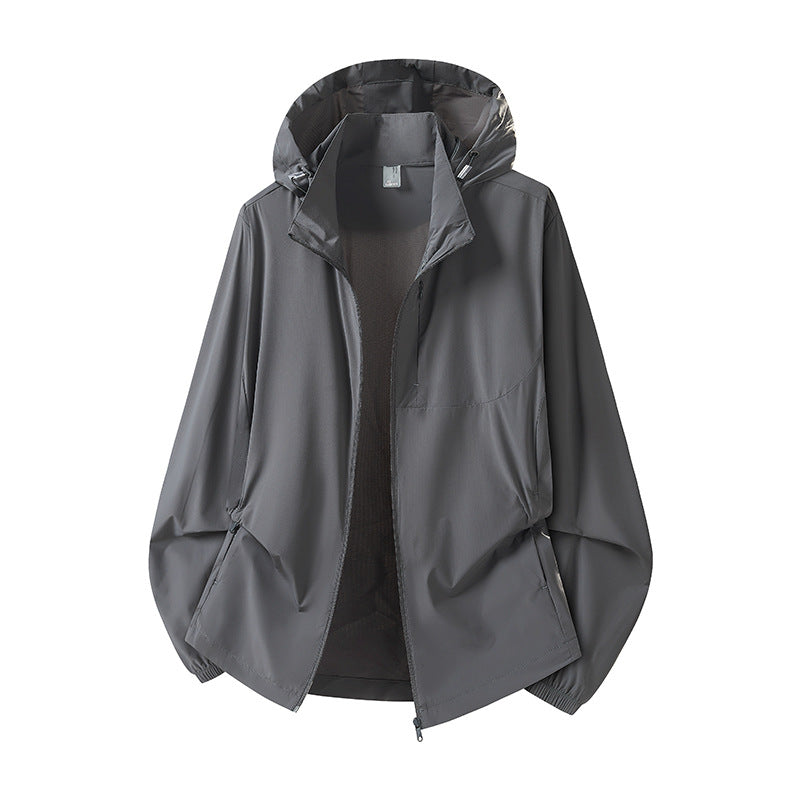 Damen Leichter Windbreaker mit Kapuze Echo Archiv