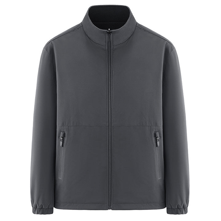 Herren Minimalistische technische Allwetter-Softshelljacke mit Stehkragen und wasserabweisenden Reißverschlüssen Echo Archiv