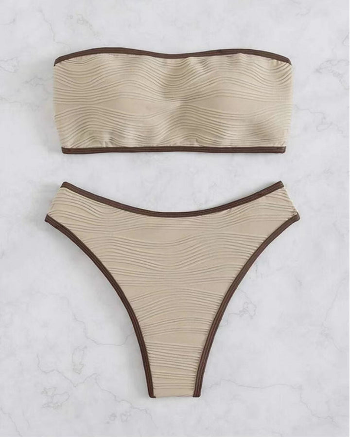 Damen Bandeau Bikini mit bequemer Passform Echo Archiv