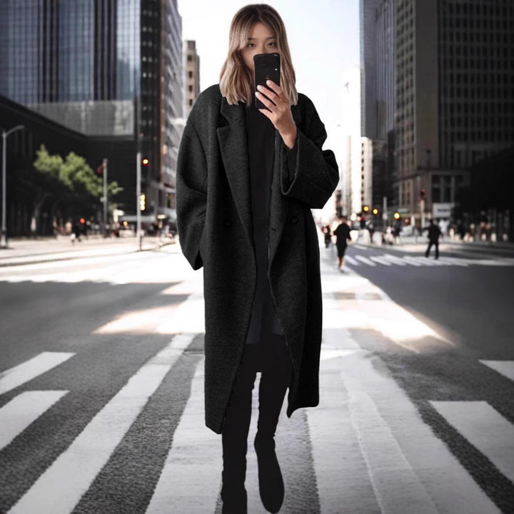 Damen Oversized Wollmantel Echoarchiv