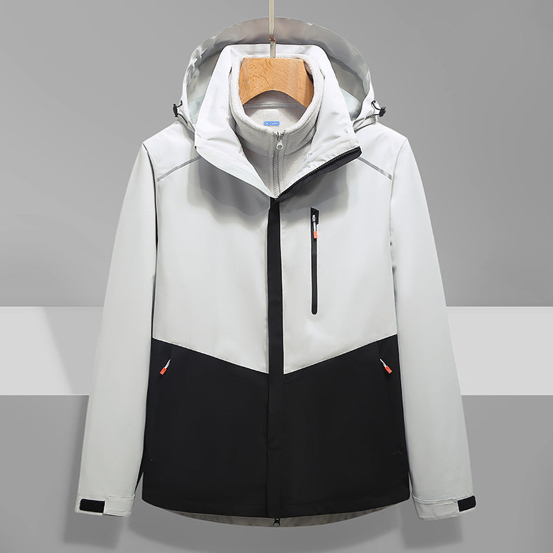 Herren Softshell-Outdoorjacke mit Kapuze, wind- und wasserdicht Echo Archiv