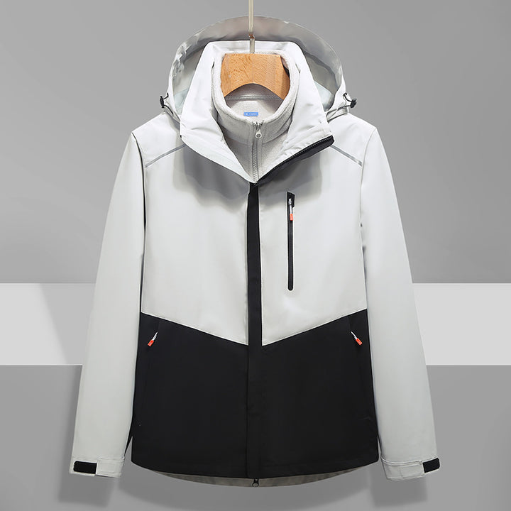 Herren Softshell-Outdoorjacke mit Kapuze, wind- und wasserdicht Echo Archiv