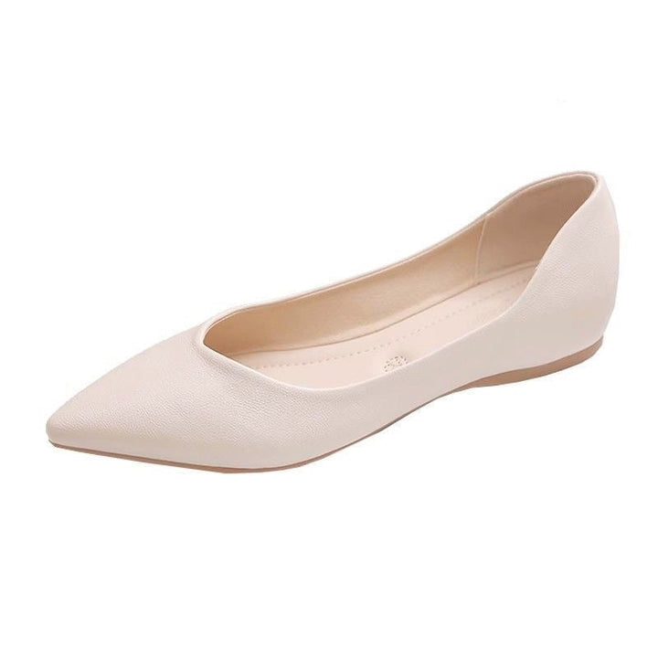 Damen Elegante Ballerinas aus hochwertigem Leder mit modischem V-Ausschnitt Echoarchiv