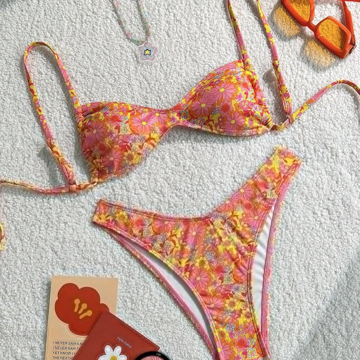 Damen Blumenmuster Bikini Echo Archiv