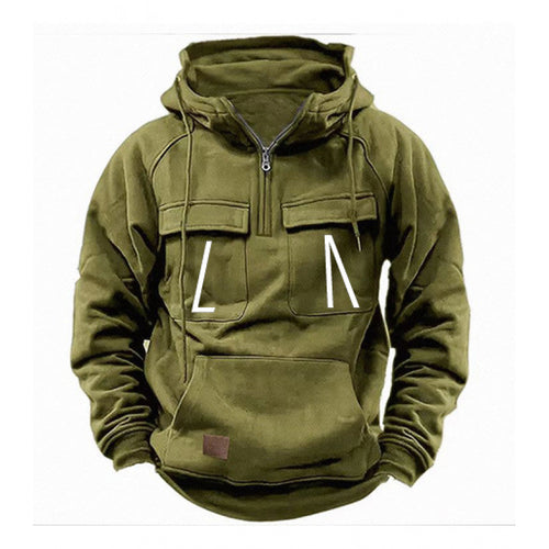 Herren Freizeit Kapuzenpullover mit Taschen und modernem Schnitt Echoarchiv