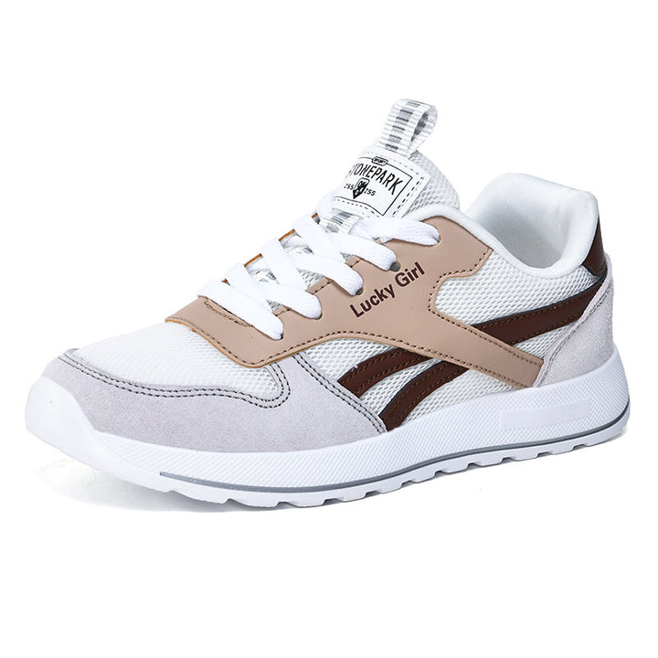 Damen Retro-Sneaker mit Mesh- und Veloursleder-Details Echoarchiv