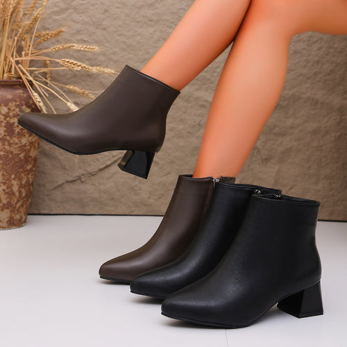 Damen Elegante Stiefeletten mit Blockabsatz Echo Archiv 1787605982