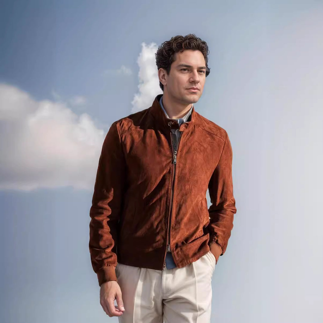 Herren Sportliche Leichte Jacke mit modernem Kragen Echoarchiv