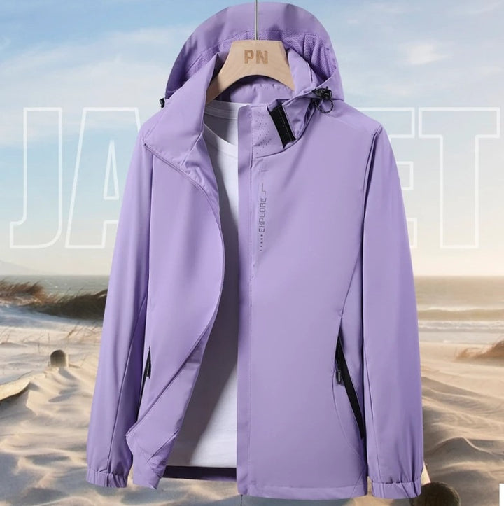Herren Funktionale Wind- und Wetterjacke Echo Archiv
