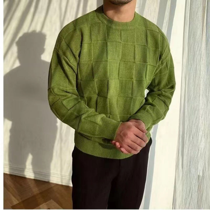 Herren lässiger Pullover mit strukturiertem Design Echoarchiv